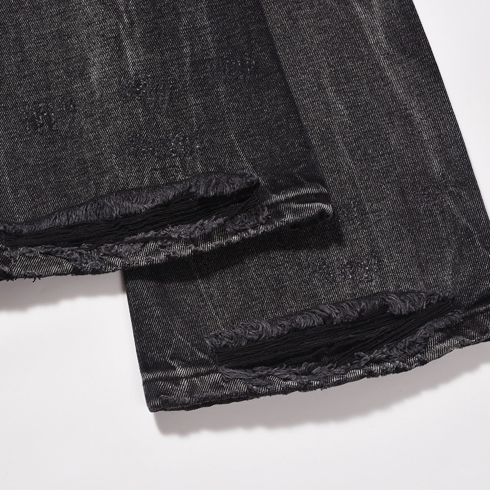 FRAY BLACK DENIM