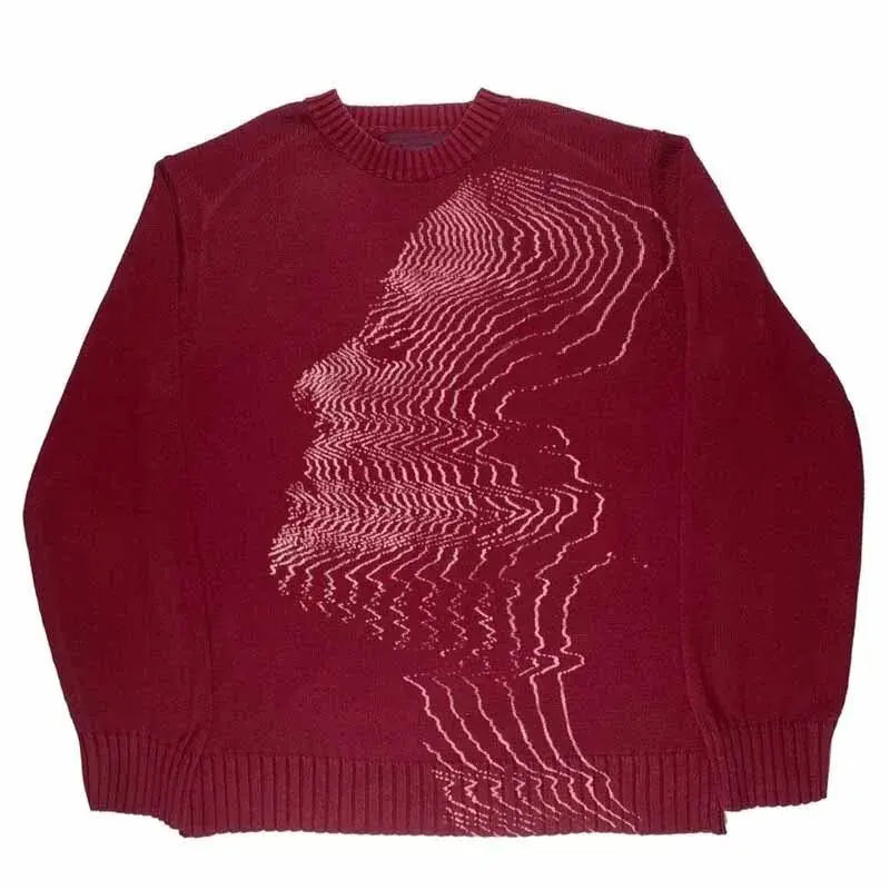 GLITCHED FACE KNIT