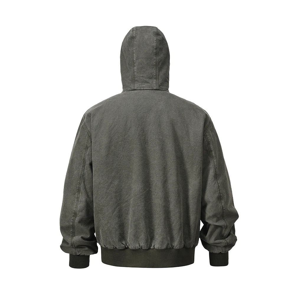 WASHED UTILITY HOOD JACKET