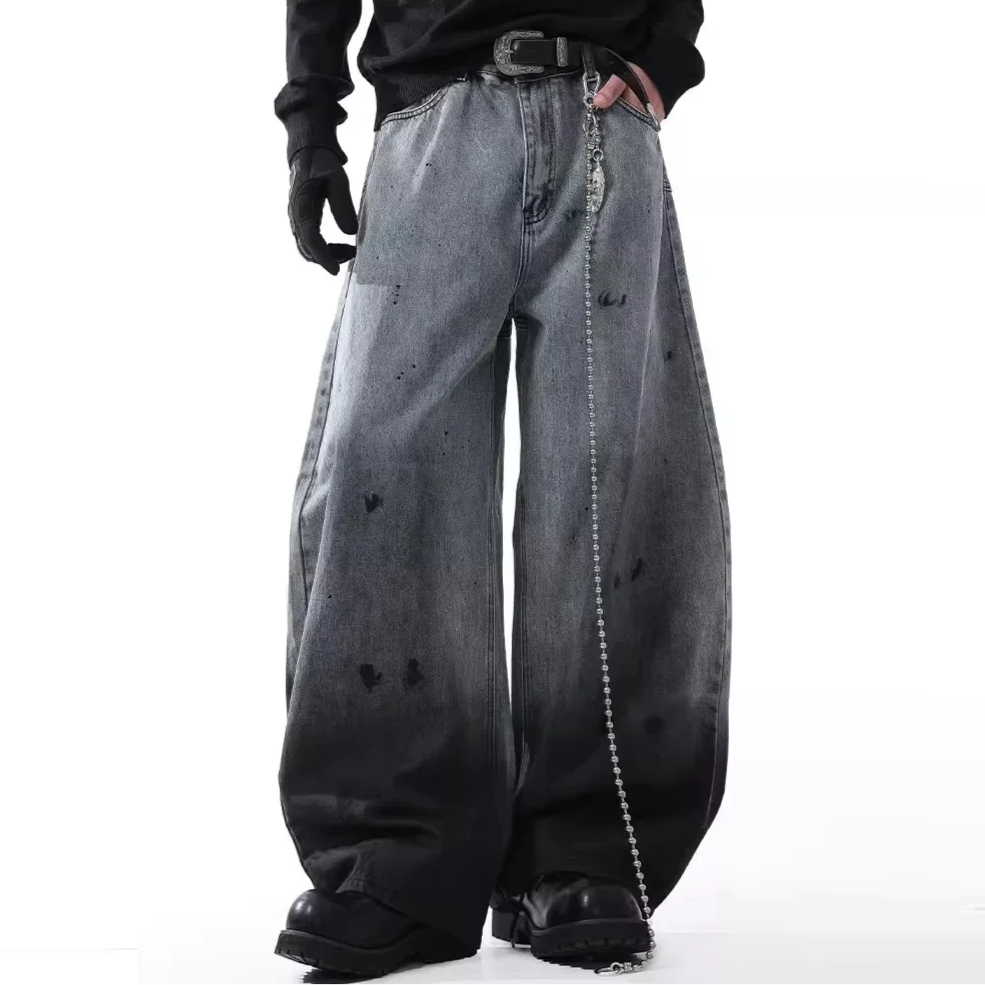 WASHED SPOT DENIM