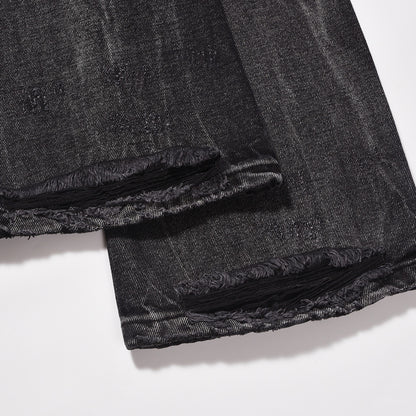 FRAY BLACK DENIM