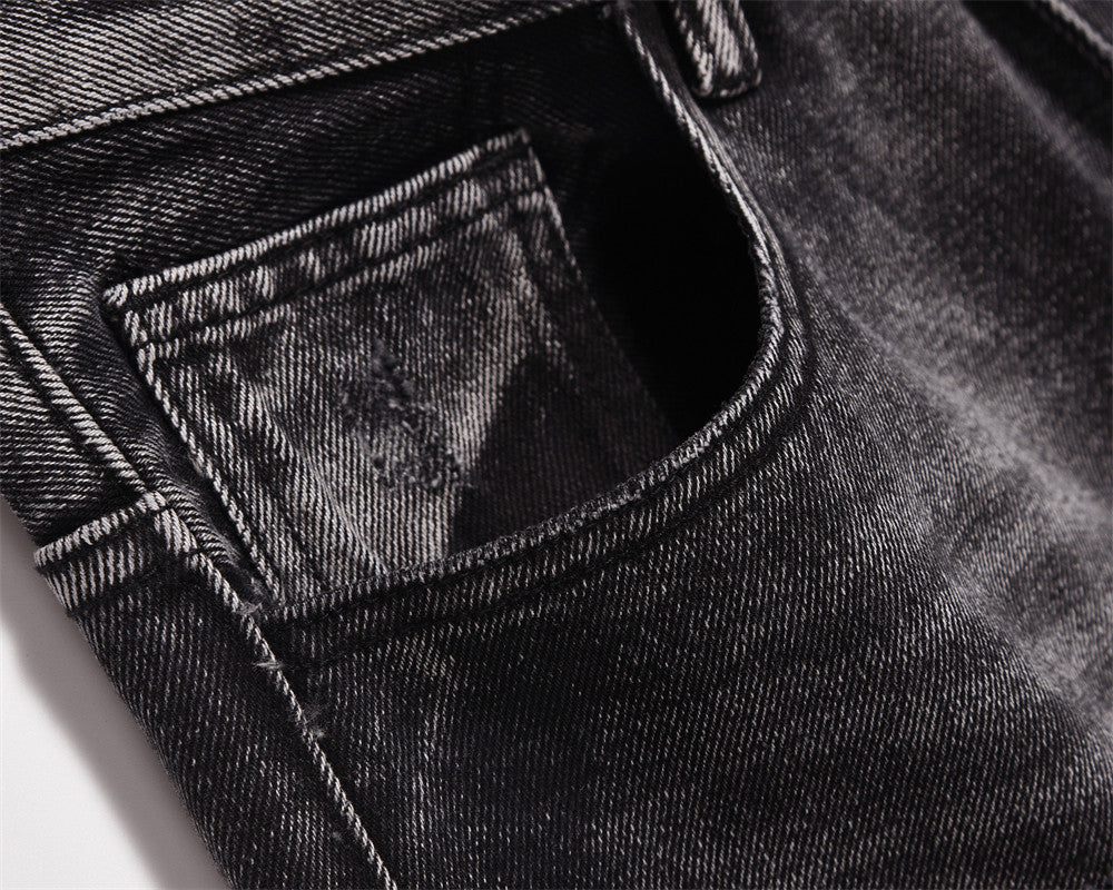 FRAY BLACK DENIM