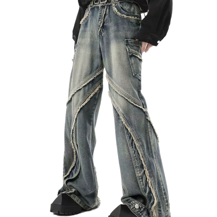 FRAYED DENIM