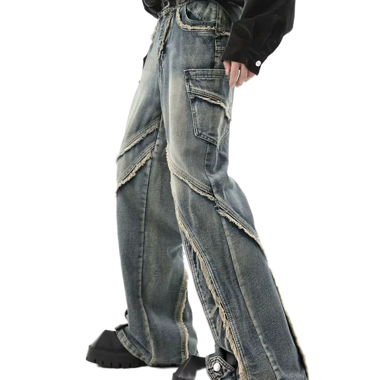 FRAYED DENIM