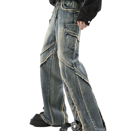 FRAYED DENIM