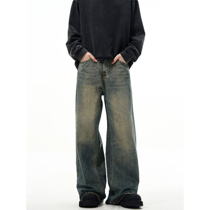 STONE WASH WIDE DENIM
