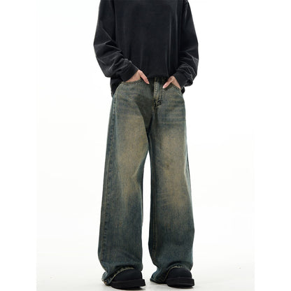 STONE WASH WIDE DENIM