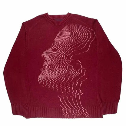 GLITCHED FACE KNIT