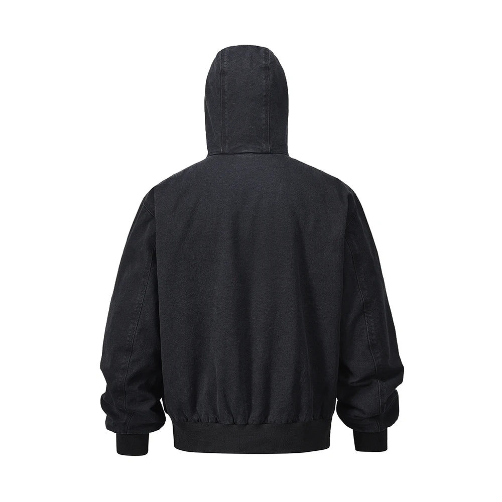 WASHED UTILITY HOOD JACKET
