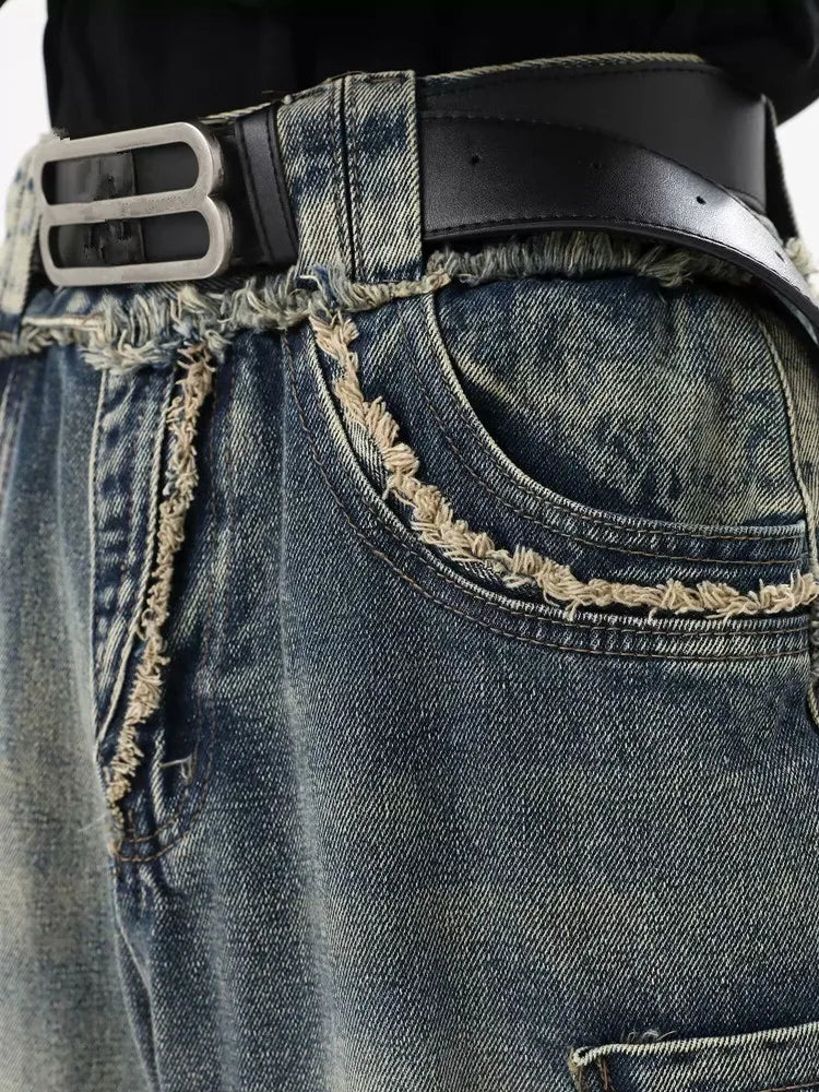 FRAYED DENIM