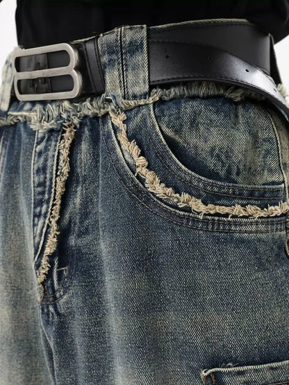 FRAYED DENIM