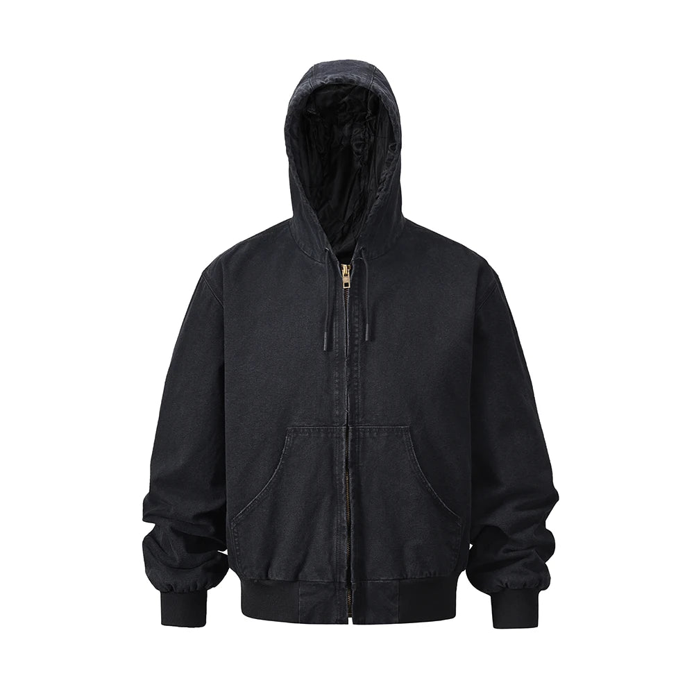 WASHED UTILITY HOOD JACKET