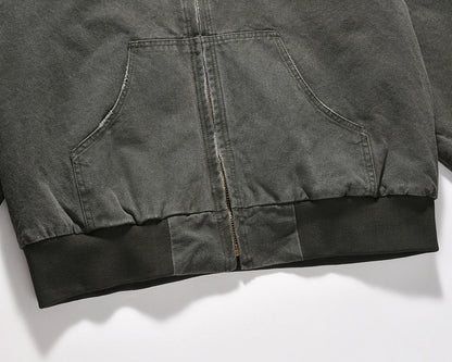 WASHED UTILITY HOOD JACKET