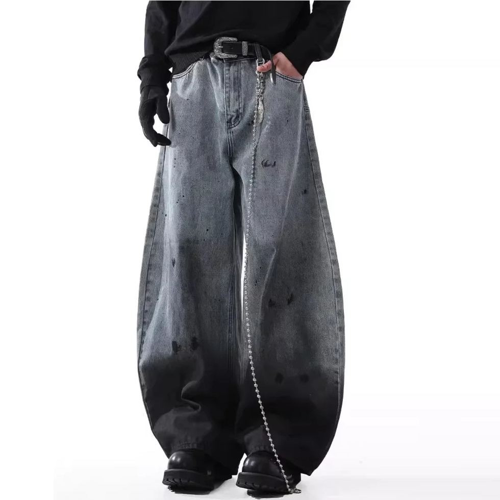 WASHED SPOT DENIM